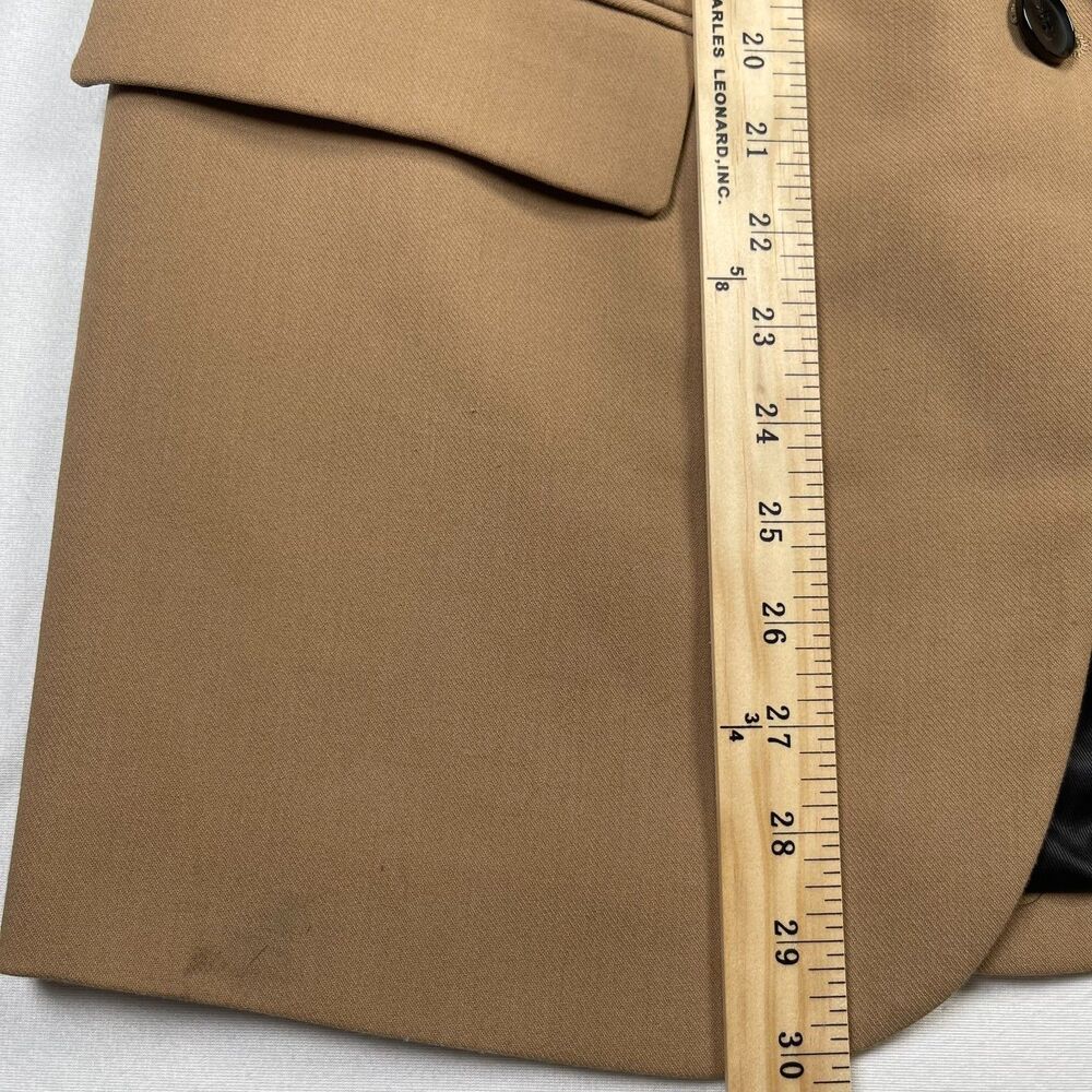 Zara Camel Brown Single-Button Blazer - Picture 6 of 13